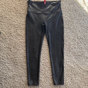 Spanx faux leather Black High-Waisted Leggings